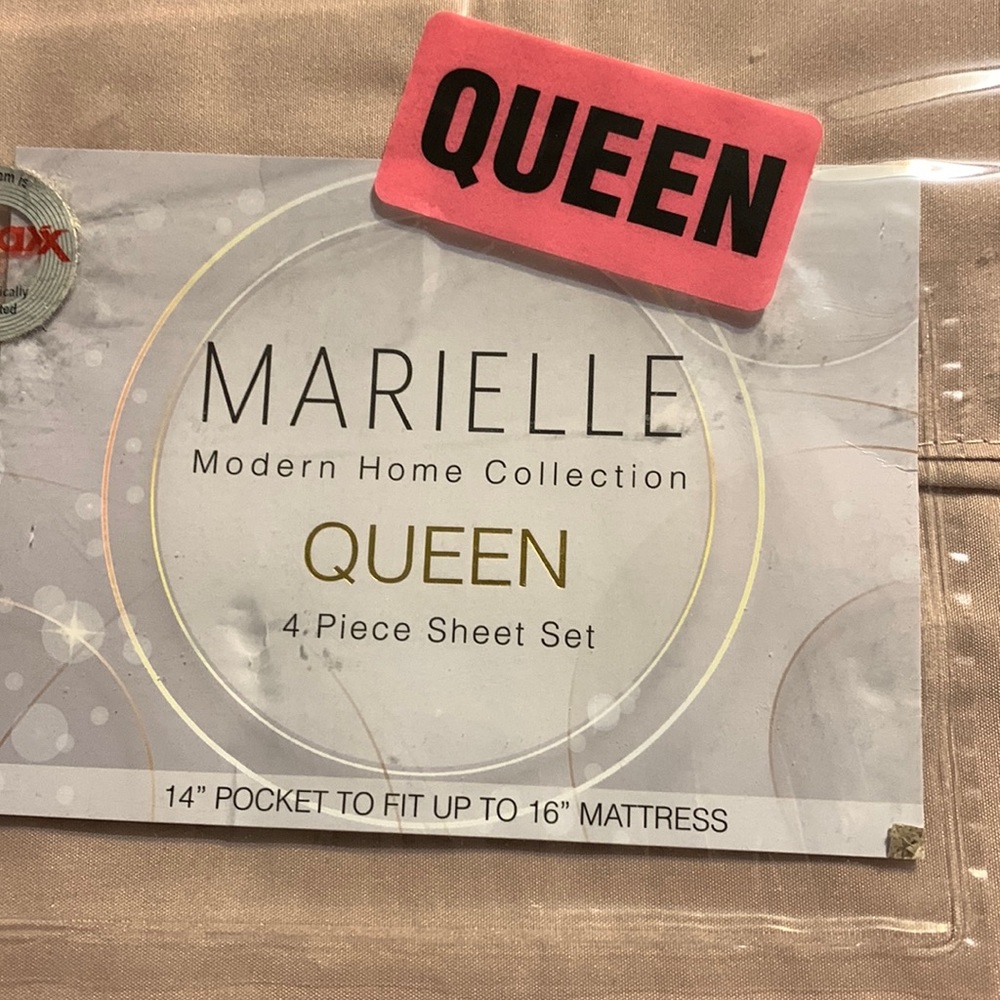 Queen size sheet set brand new! Dusty Rose Price is FIRM.